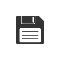 Poster - Floppy disk icon template color editable. Diskette symbol vector sign isolated on white background. Save Icon Vector illustration for graphic and web design.