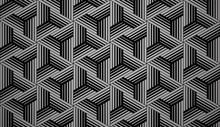 Abstract Geometric Pattern With Stripes, Lines. Seamless Vector Background. Black And Grey Ornament. Simple Lattice Graphic Design