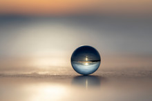 Glass Transparent Ball And Landscape