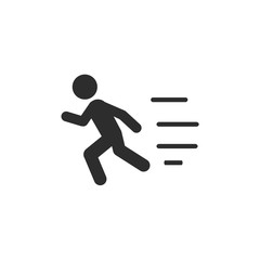 Fototapete - Walk icon template color editable. Walk symbol vector sign isolated on white background. Simple logo vector illustration for graphic and web design.