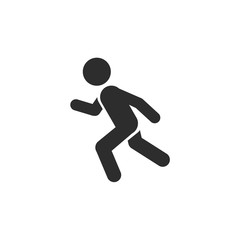 Fototapete - Walk icon template color editable. Walk symbol vector sign isolated on white background. Simple logo vector illustration for graphic and web design.