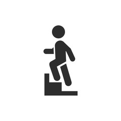Fototapete - Walk icon template color editable. Walk symbol vector sign isolated on white background. Simple logo vector illustration for graphic and web design.