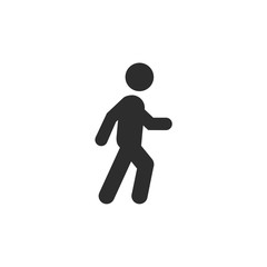 Fototapete - Walk icon template color editable. Walk symbol vector sign isolated on white background. Simple logo vector illustration for graphic and web design.