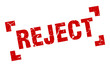 © Aquir - reject stamp. reject square grunge sign. reject