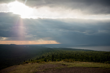  Angelic view from brockway mountain in Michigan
