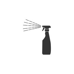 Aufkleber - Bottle spray icon template color editable. Cleaning spray bottle symbol vector sign isolated on white background. Simple logo vector illustration for graphic and web design.