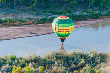 Wall Mural - Hot Air Balloon in the River