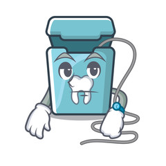 Sticker - Waiting toy dental floss in a cartoon