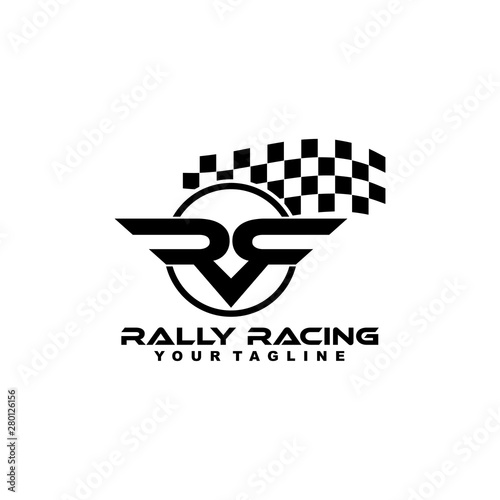 Rally Racing Initial Rr Logo Design Buy This Stock Vector And Explore Similar Vectors At Adobe Stock Adobe Stock