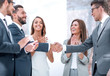 © ASDF - business partners shaking hands
