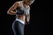 © USM Photography - Close-up photo of healthy fit young woman strong abs
