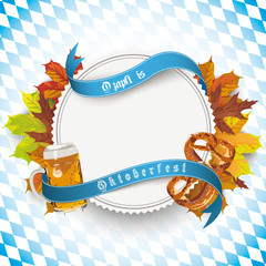 Wall Mural - Oktoberfest Label