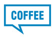© Aquir - coffee sign. coffee square speech bubble. coffee