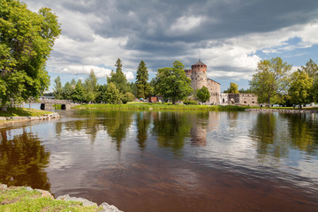 Wall Mural - Savonlinna, Finland - Olavinlinna castle