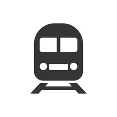 Leinwandbilder - Train icon template color editable. Modern Transportation symbol vector sign isolated on white background. Simple logo vector illustration for graphic and web design.