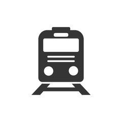 Poster - Train icon template color editable. Modern Transportation symbol vector sign isolated on white background. Simple logo vector illustration for graphic and web design.