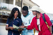 © vystekimages - group of young tourists.