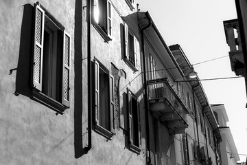 Wall Mural - Facade of building in alley, Verona, Italy