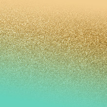 Abstract Ombre Gradient Gold Aqua Beach Pattern Glitter Background