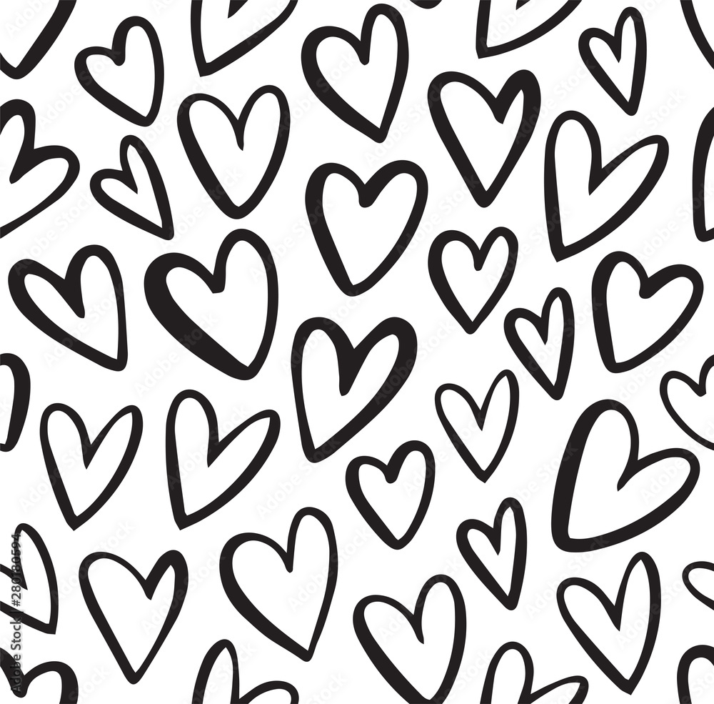 seamless-heart-pattern-in-doodle-style-hand-drawn-abstract-vector-background-black-and-white