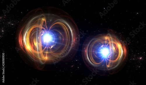 Quantum particle, quantum mechanics Tableau sur Toile
