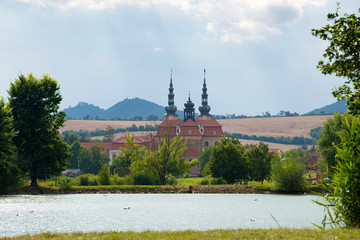 Canvas Print - Basilica of Saint Cyrillus and Methodius in Velehrad village, Moravia, Czech republic.