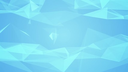 Poster - simple blue geometry low polygon light background corporate business concept
