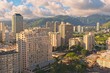 City and Mountain view in Waikiki, Oahu Hawaii