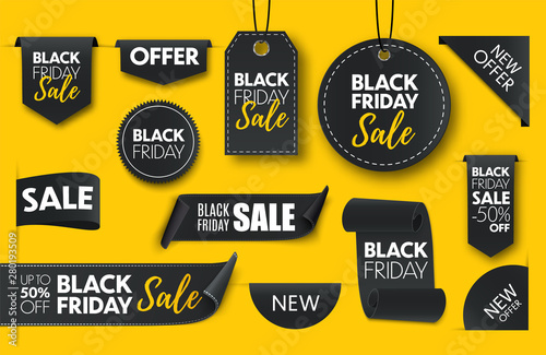 Fotografía Black friday sale banners
