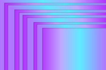Wall Mural - bright metallic frame with a blue-purple gradient. polished metal effect plate. vector illustration