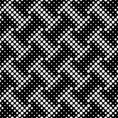 Poster - Black and white geometrical circle pattern background - monochrome abstract vector illustration