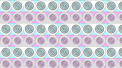 Canvas Print - seamless pattern with circles