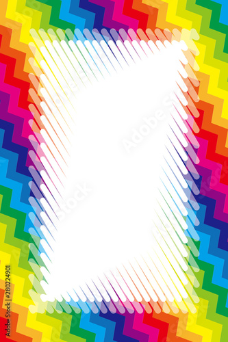 Background Wallpaper Vector Illustration Design Free Free Size Charge Free Colorful Color Rainbow Show Business Entertainment Party Image イラスト背景壁紙 レインボー カラー コピースペース 波 フレーム ギザギザ模様 キッズ フリー素材 Stock Vector