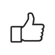 © Yusif - Thumb up vector icon in modern style for web site and mobile app