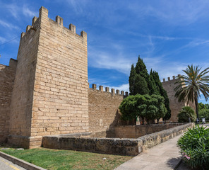 Fortress in the historical center of the old medieval town of Alcudia, Mallorca