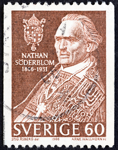 Fotomural Nathan Soderblom, Archbishop of Uppsala (Sweden 1966)