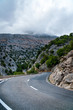 Winding road leading to the mountains of Majorca
