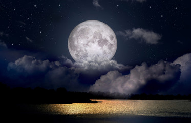 Wall Mural - full moon in the sky