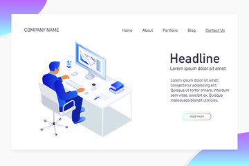 isometric concept of business statistics