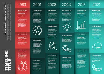 Aufkleber - vector multipurpose infographic timeline table template