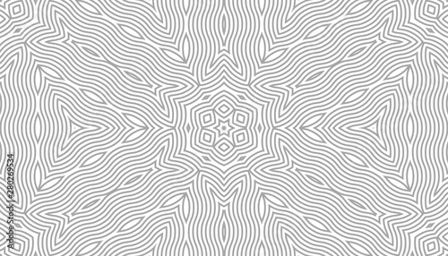Abstract vector seamless pattern. Simple geometric shapes.
