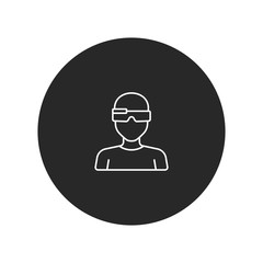 Fototapete - Smart glasses vector icon