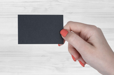 Blank business card