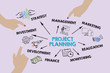 © STOATPHOTO - Project Planning Concept. Chart with keywords and icons. Illustration, business background