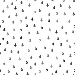 Wall Mural - Water drop seamless pattern. Vector background. Seamless rain drops pattern background.