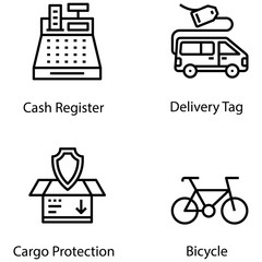 Poster - Delivery Line Vectors 