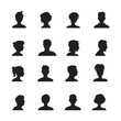 © bigpa - set of people avatars silhouettes, profile icon