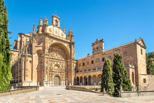 View At The Buildings Of San Esteban Monastery In Salamanca - Spain