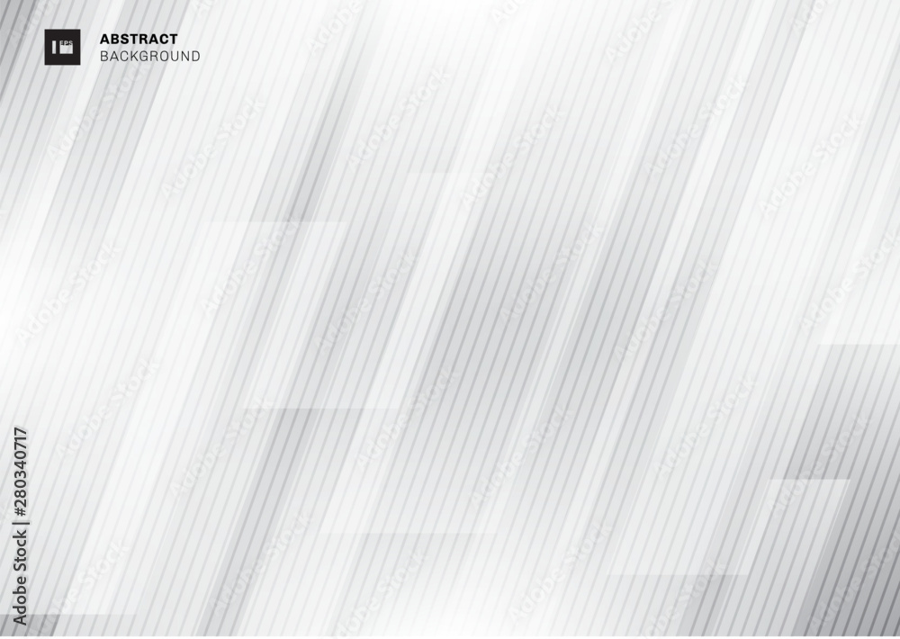 Abstract modern technology concept gray geometric overlapping diagonal ...