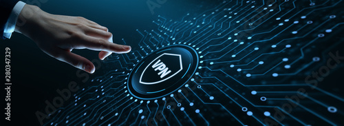 Cuadros en Lienzo VPN network security internet privacy encryption concept